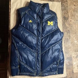 Adidas Michigan wolverines women vest, size:medium
